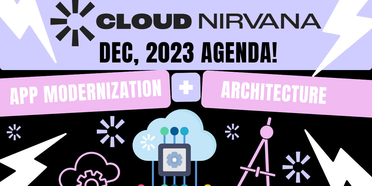 Cloud Nirvana Dec Agenda